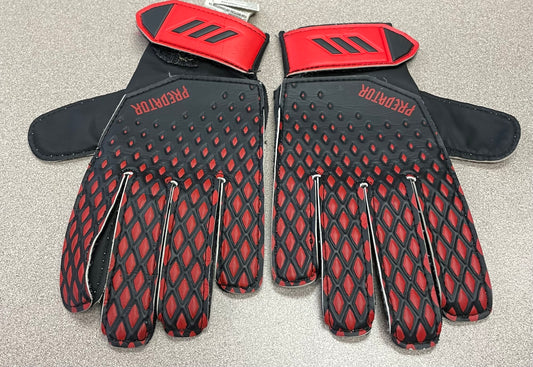 Red/blk  Predator Soccer Gloves, 8Y
