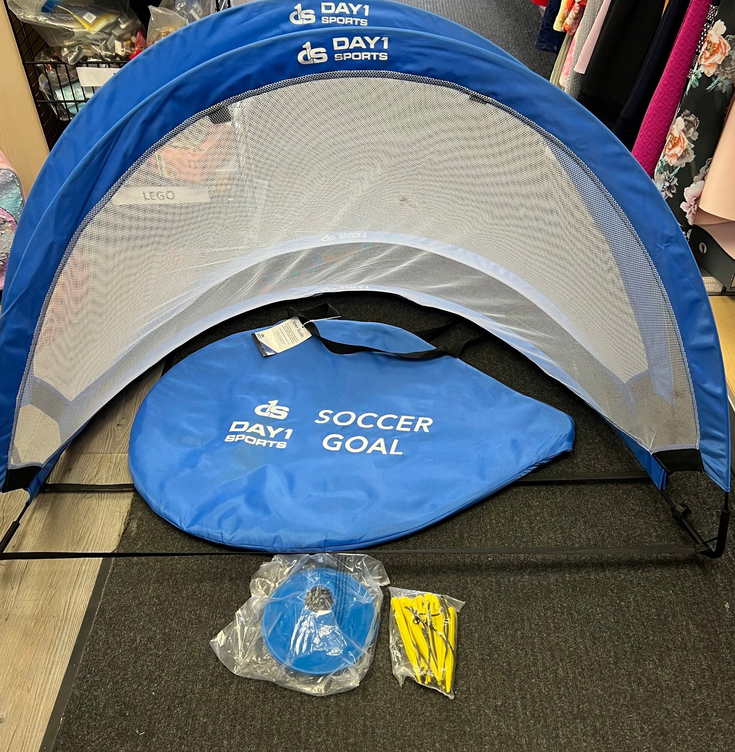 Blue  DS Travel Soccer Net, 2 Pcs