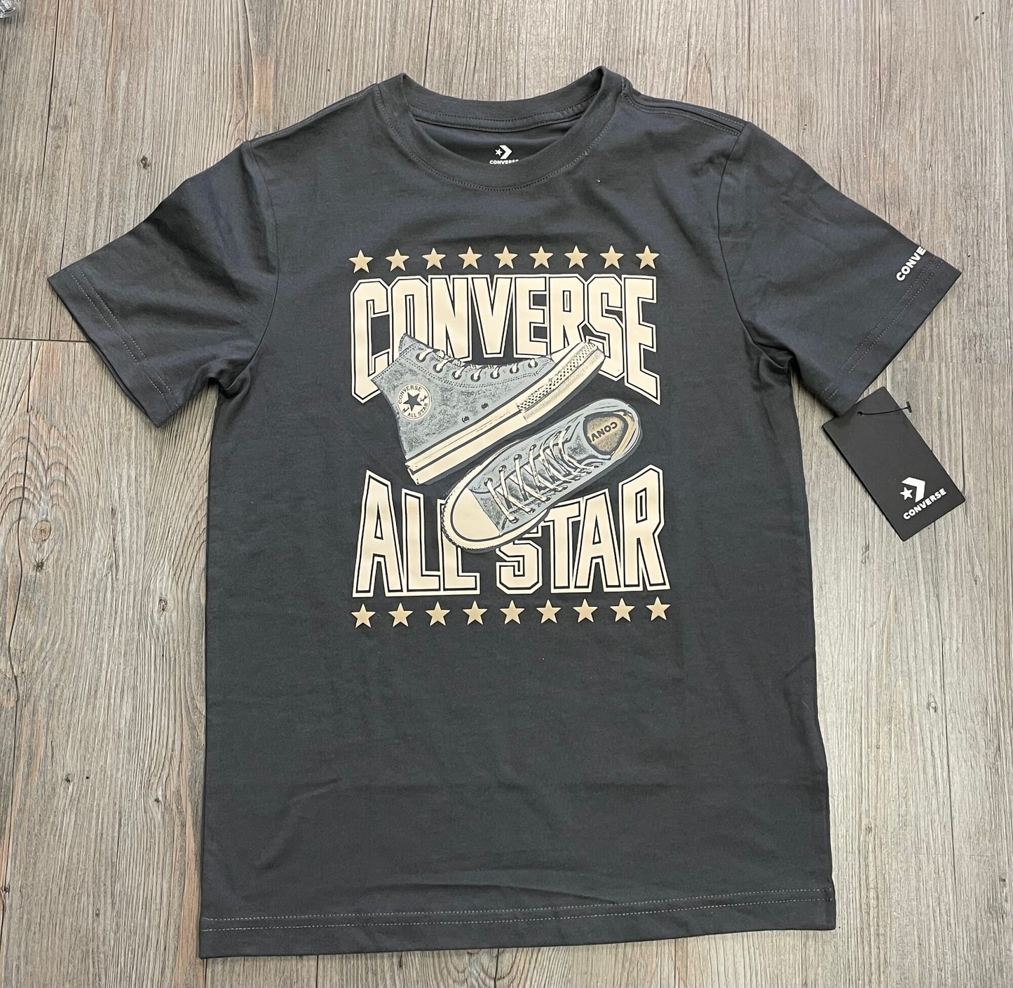 Grey  Converse Tee, 10-12Y