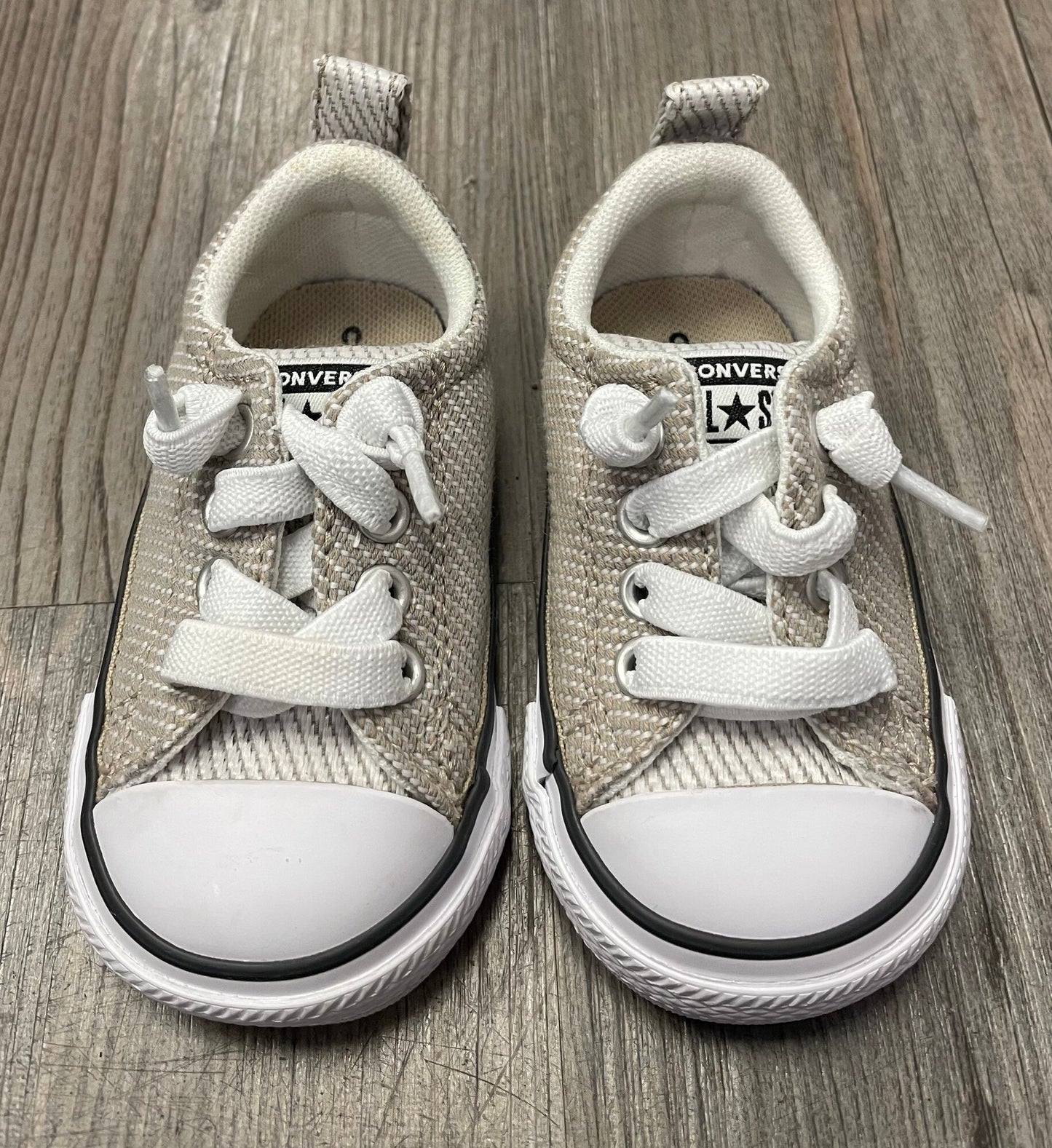 Grey  Converse Lace Up Shoes, 3T