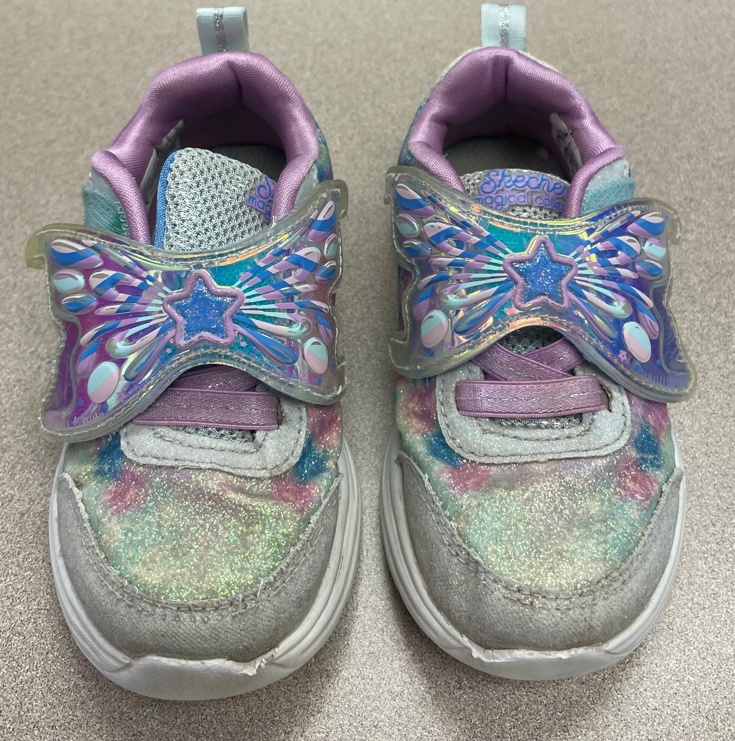 Multi  Skechers Lights Up Shoes, 7T
