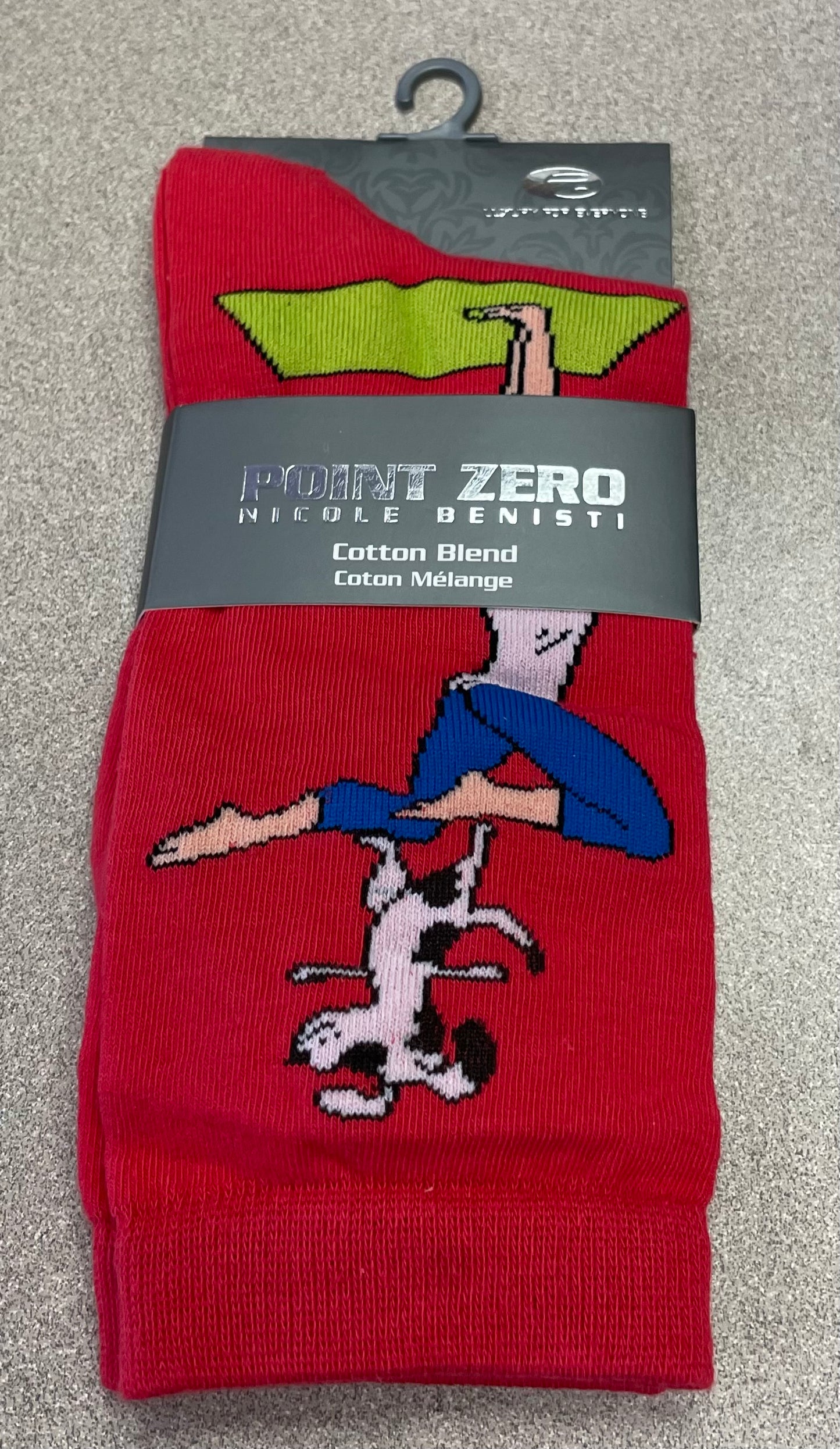 Red  Point Zero Socks, 9-11Y