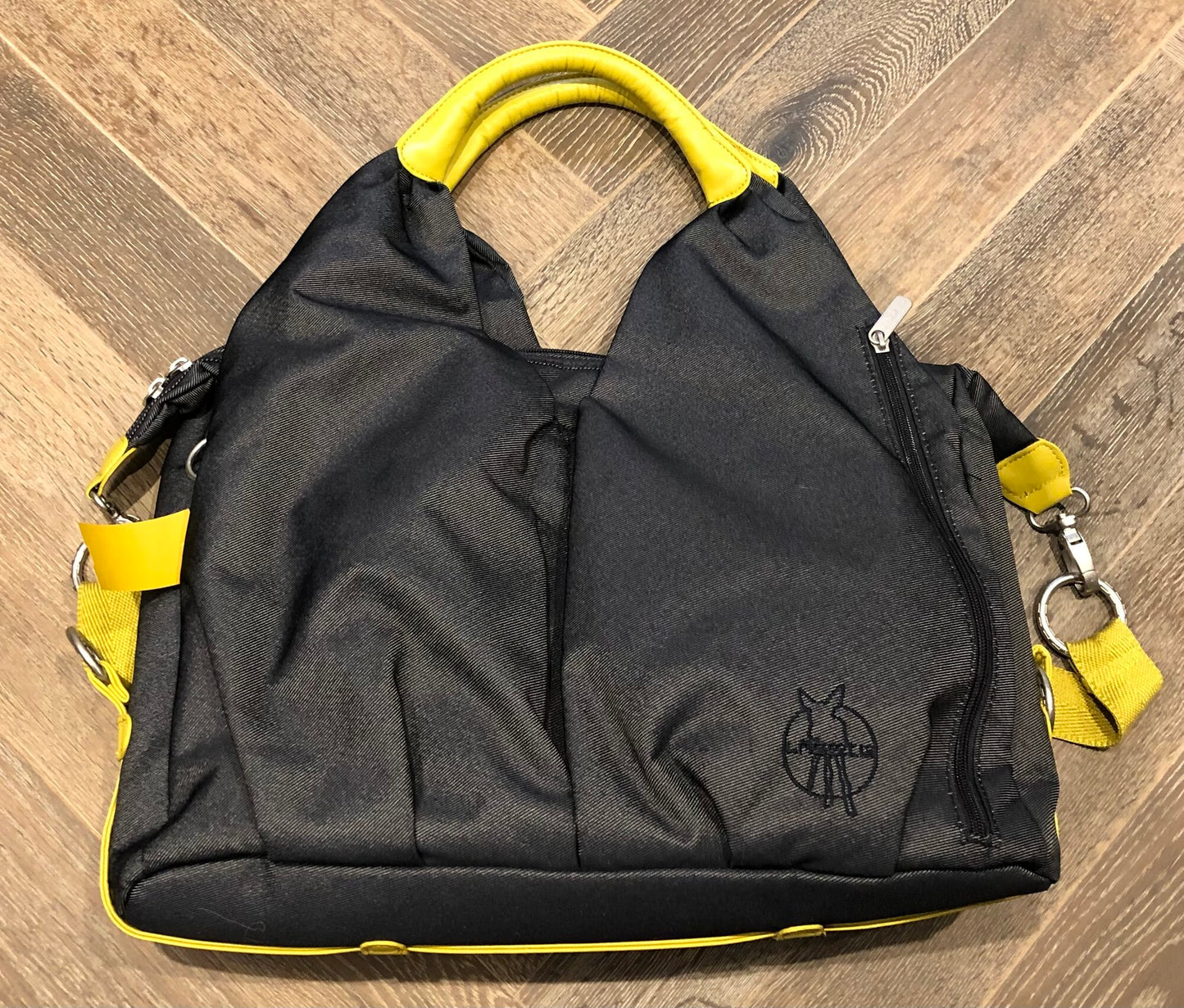 Charcoal  Lassig Diaper Bag, Used