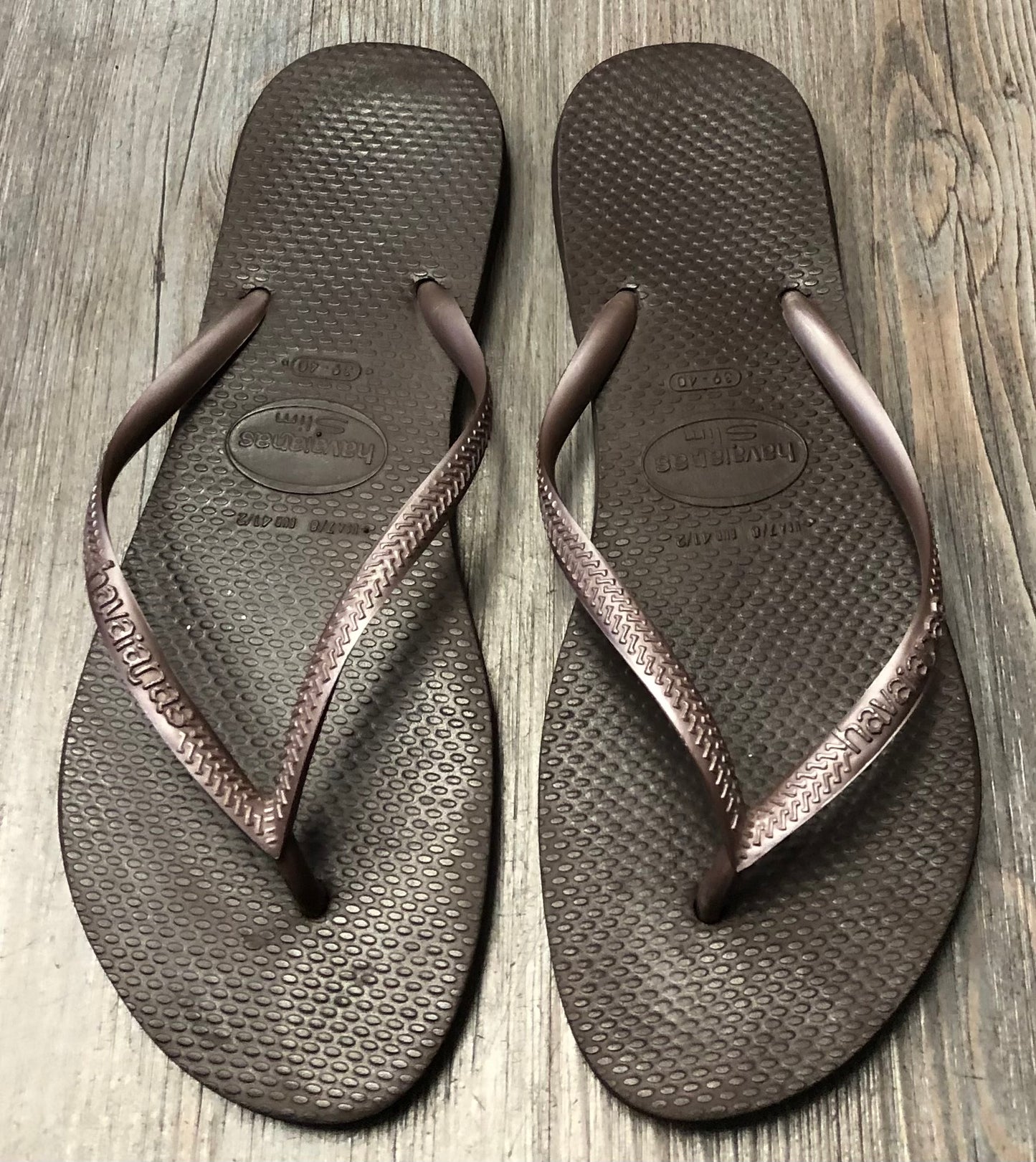 Brown  Havaianas Flip Flop, 9Y