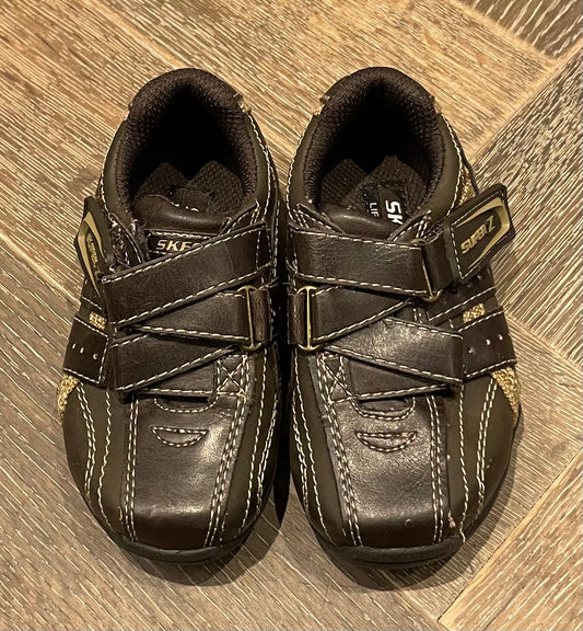 Brown  Skechers Velcro, 5T