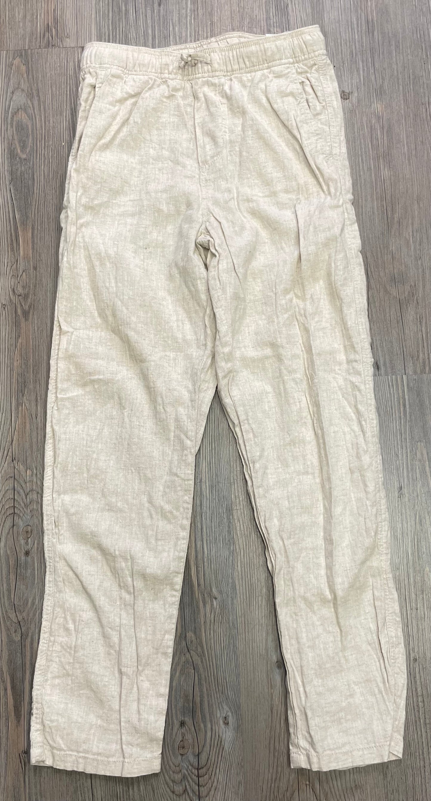 Beige  H&M Linen  Blend Pants, 12Y