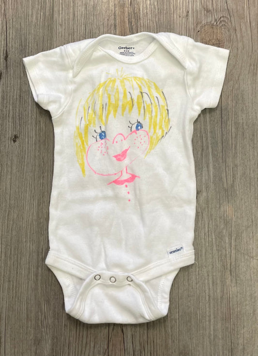 White  Gerber Onesie, 6-9M