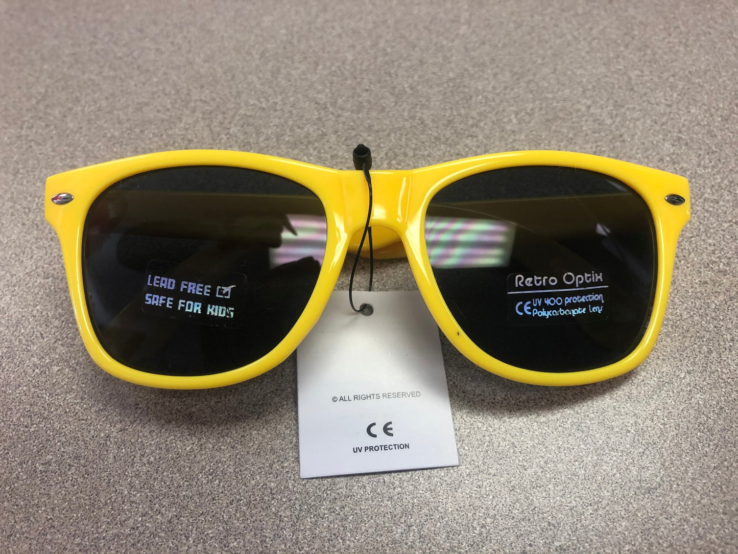 Yellow  Glossy Sunglasses - NEW!, 4-7 Years