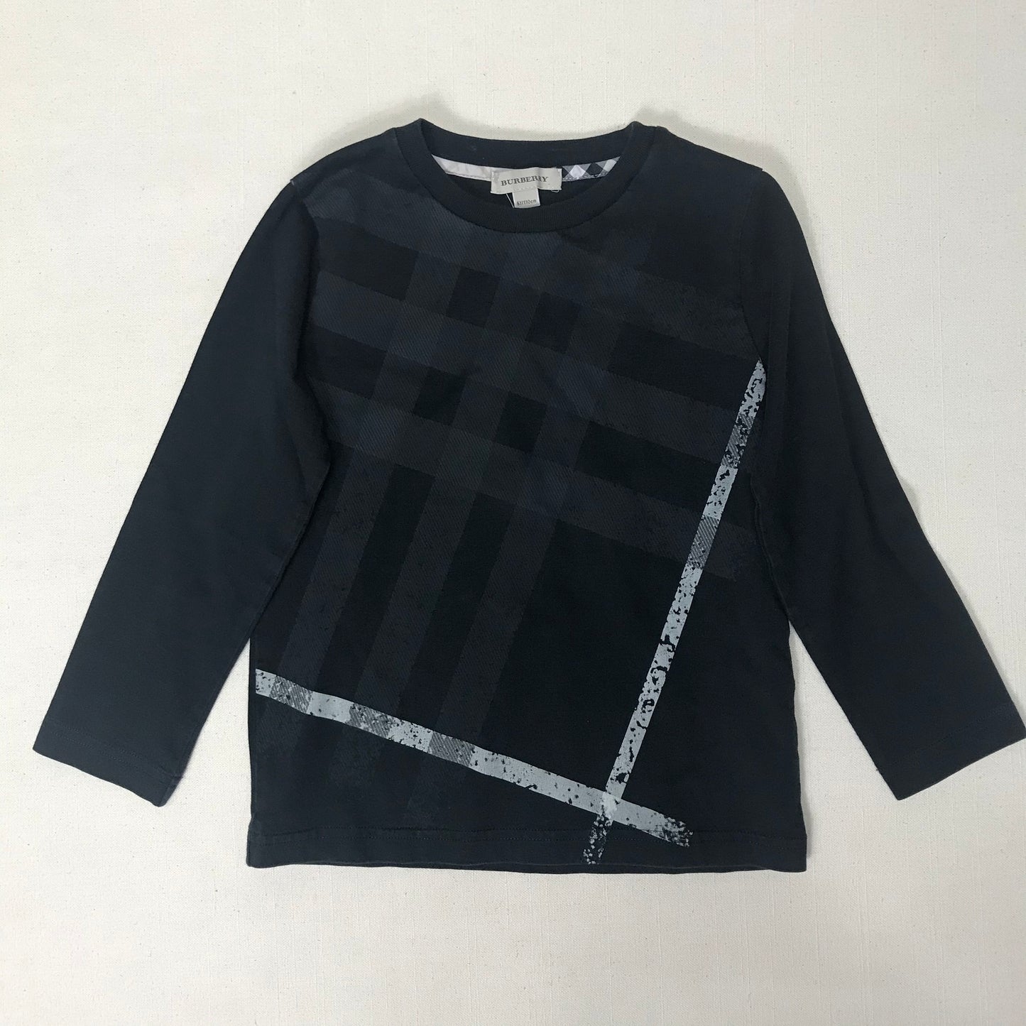 Black  Burberry LS Tshirt, 5Y