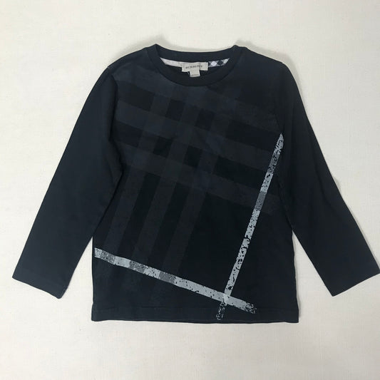 Black  Burberry LS Tshirt, 5Y