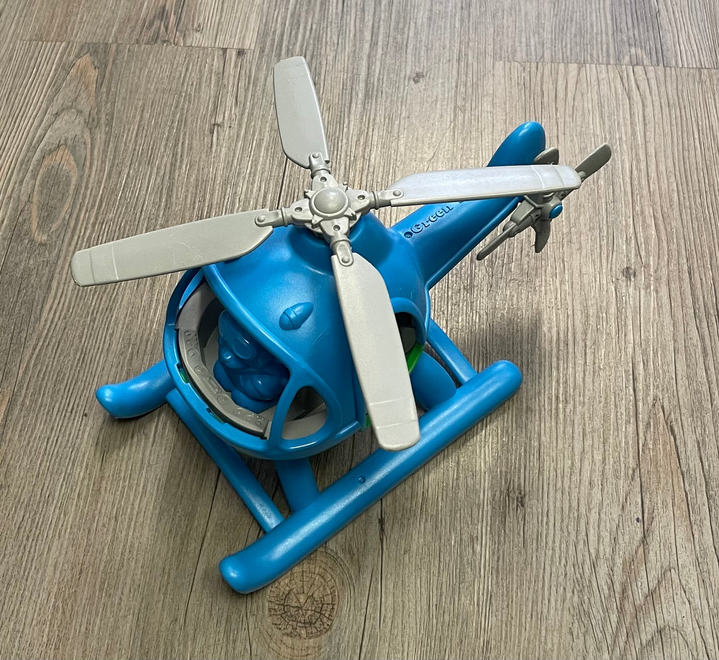 Blue  Green Toys Helicopter, Pre-owned