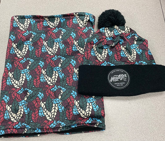 Floral  Headster Hat & Neckwarmer, 18-24M
