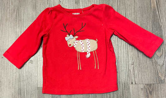 Red  Gymboree LS Tee, 6-12M