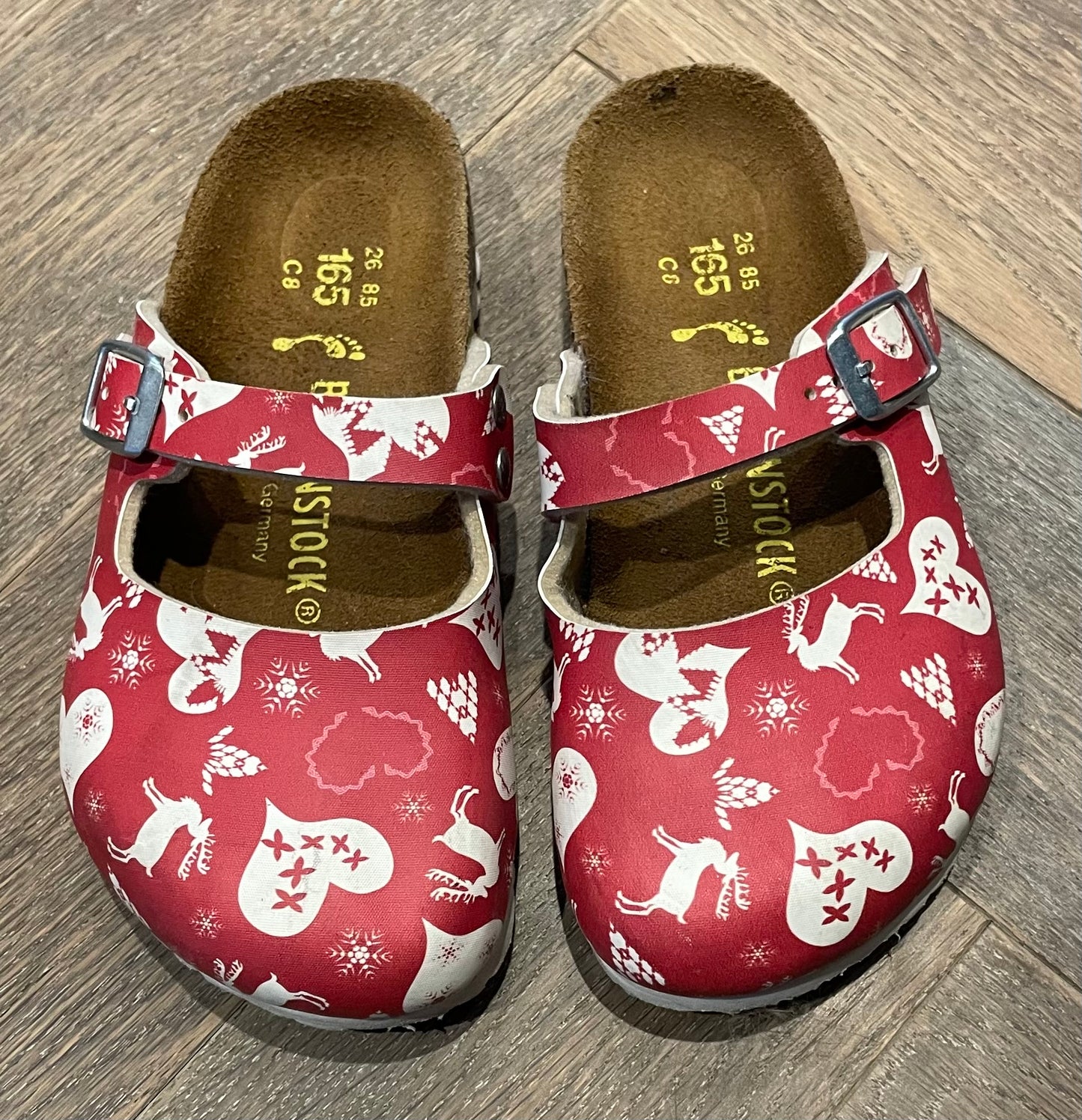 Red  Birkenstock Sandals, 8T