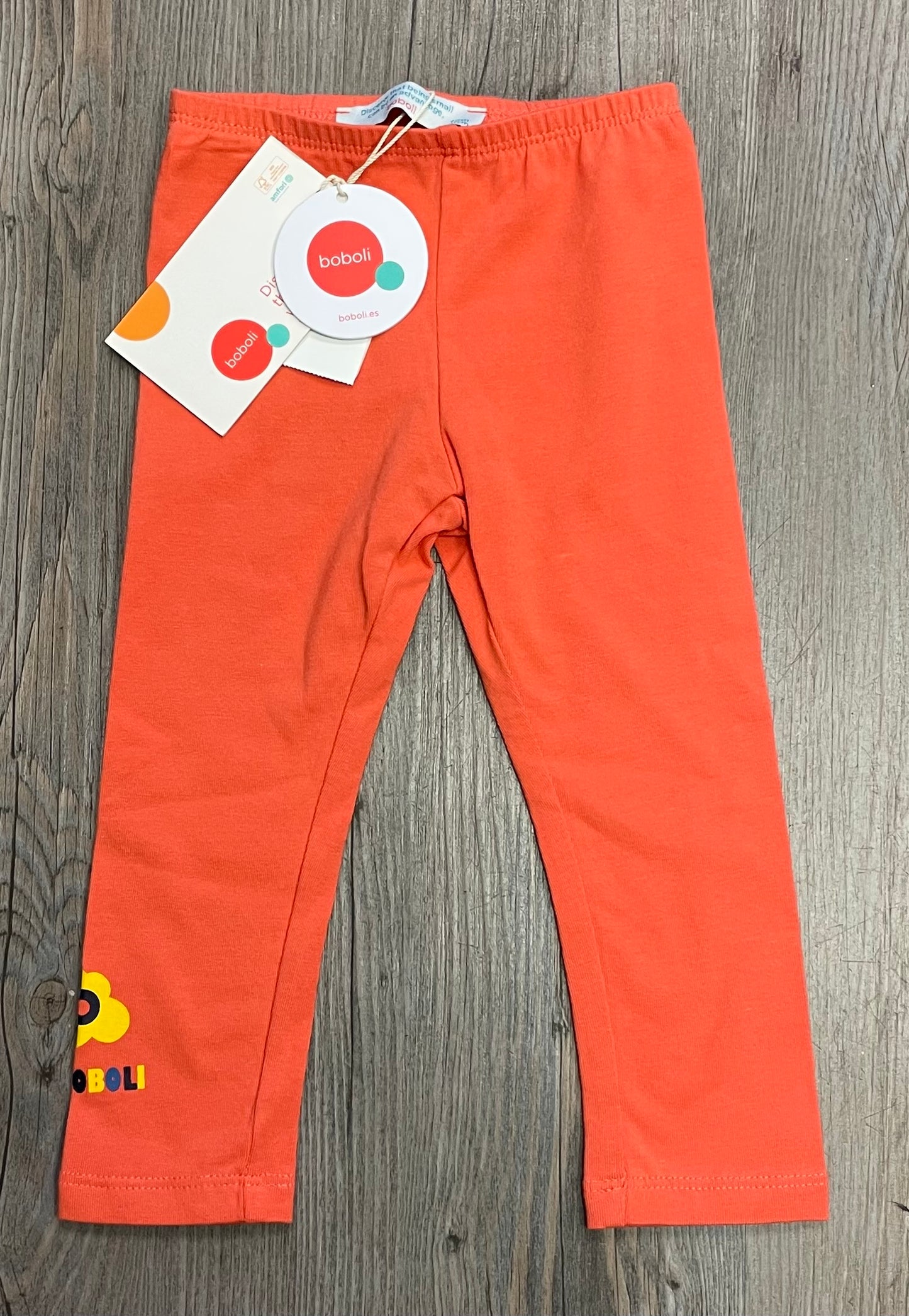 Orange  Boboli Legging, 12M