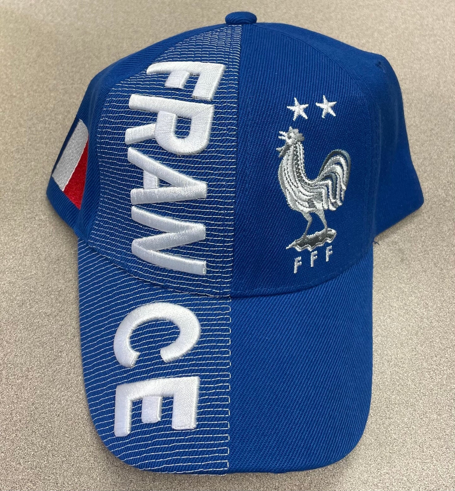 Blue  France Baseball Cap, One Size