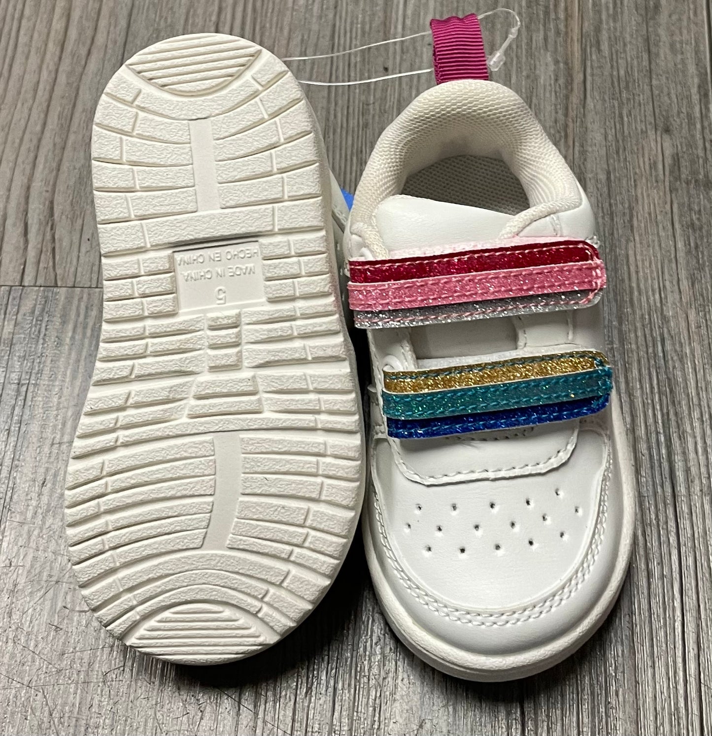 White  Gap  Velcro Shoes, 5T