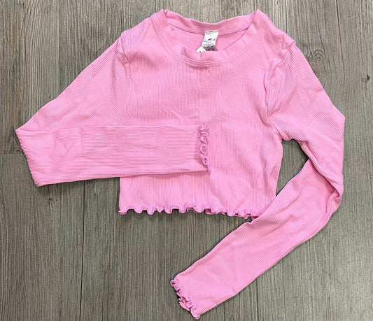 Pink  Yogalicious Cropped LS, 7-8Y