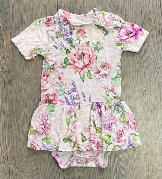 Floral  Posh Peanut Dress, 3-6M