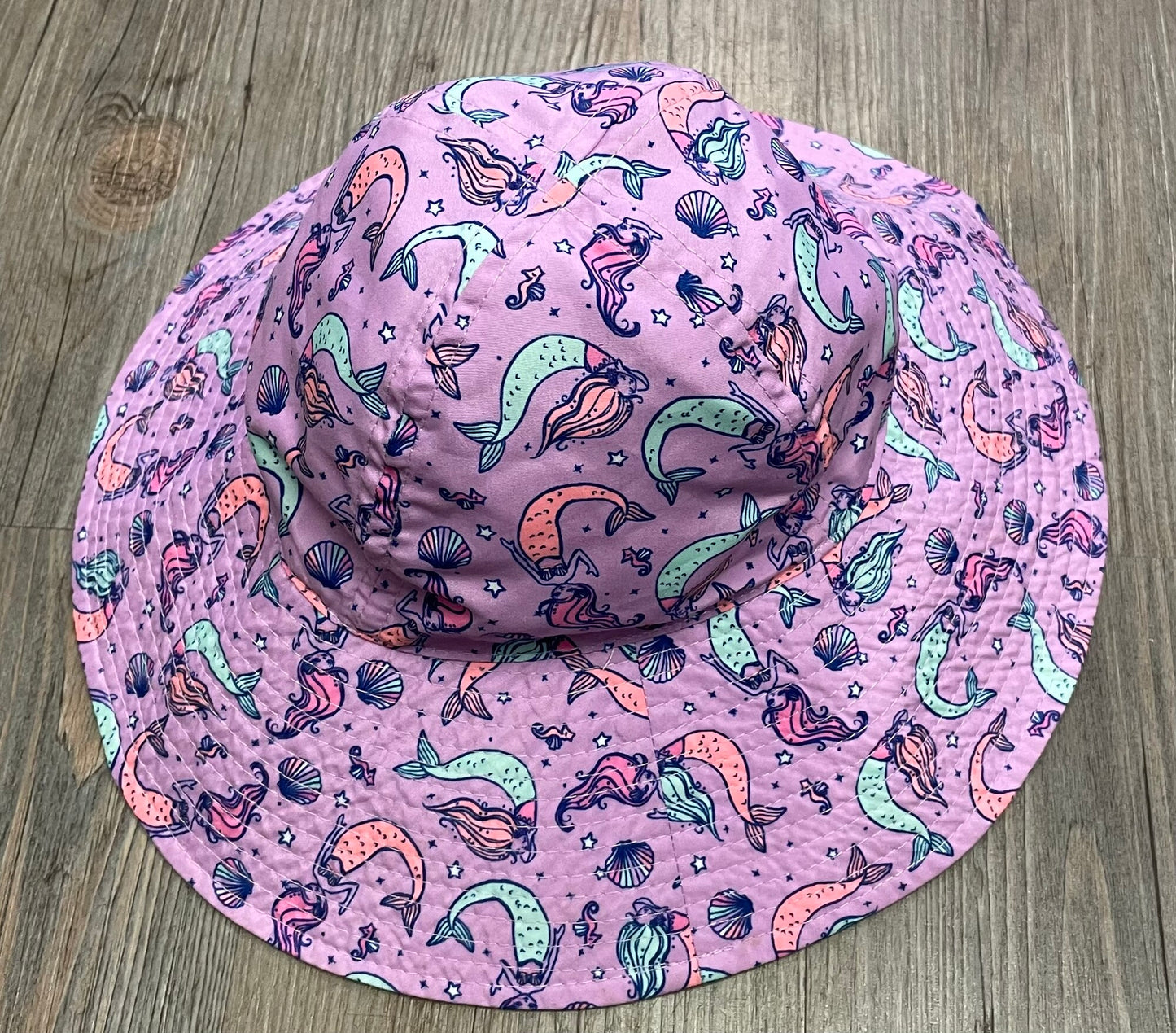 Purple  Reversible Bucket Hat, 1-3Y