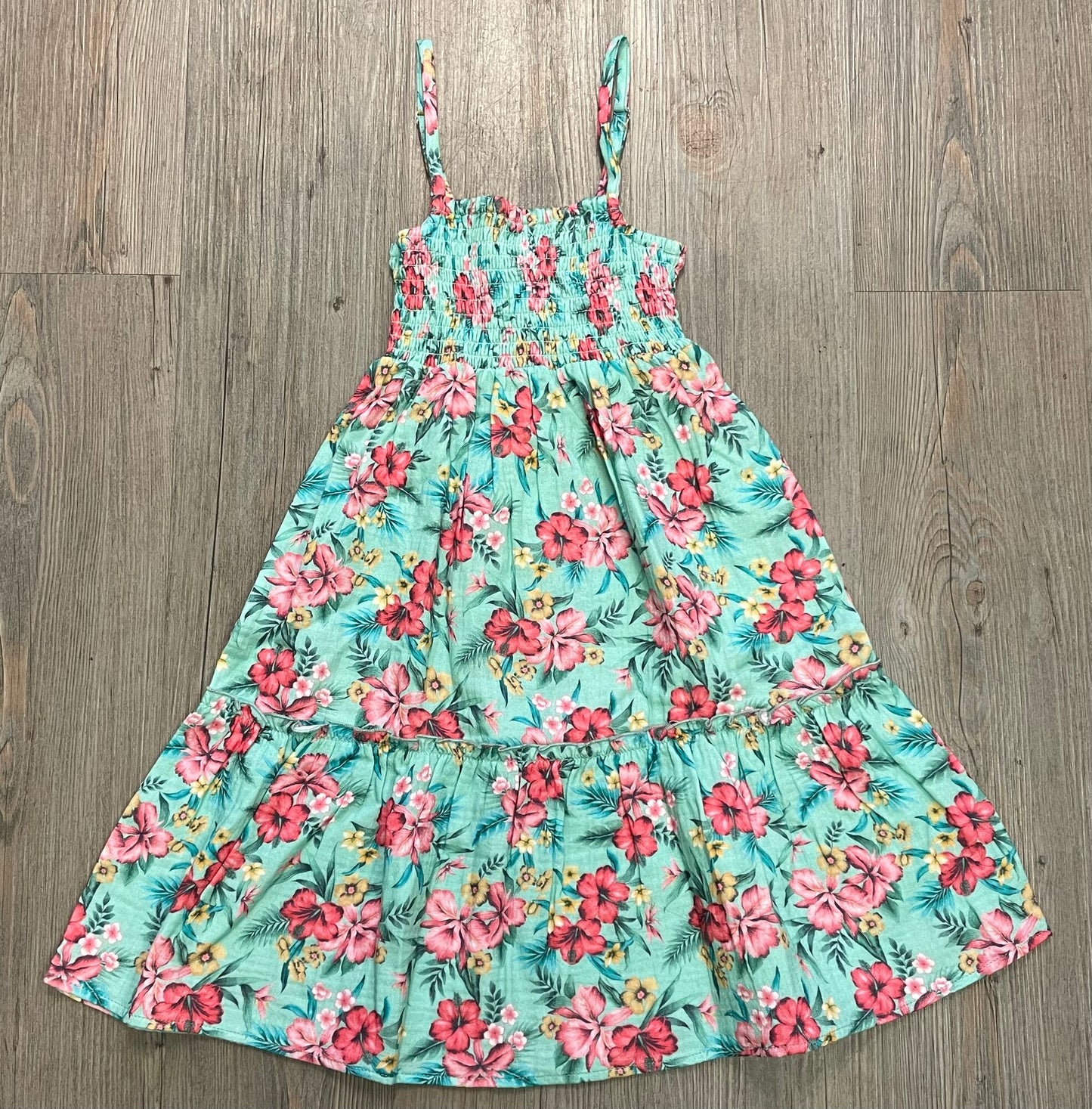 Beachgla  F4A Marina Smocked Dress, 6Y