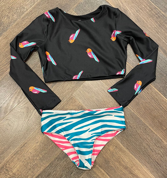 Multi  Pepita & Me Bikini LS Set, 4Y