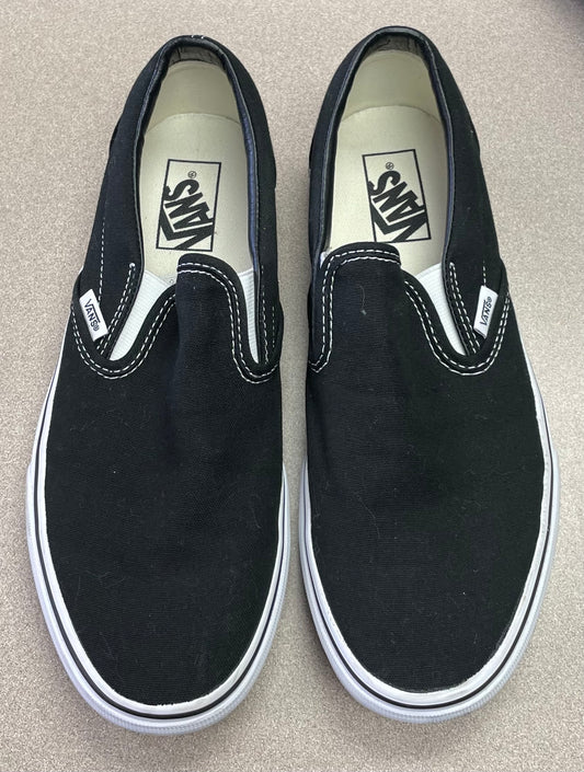 Black  Vans  Slip On, 8Y