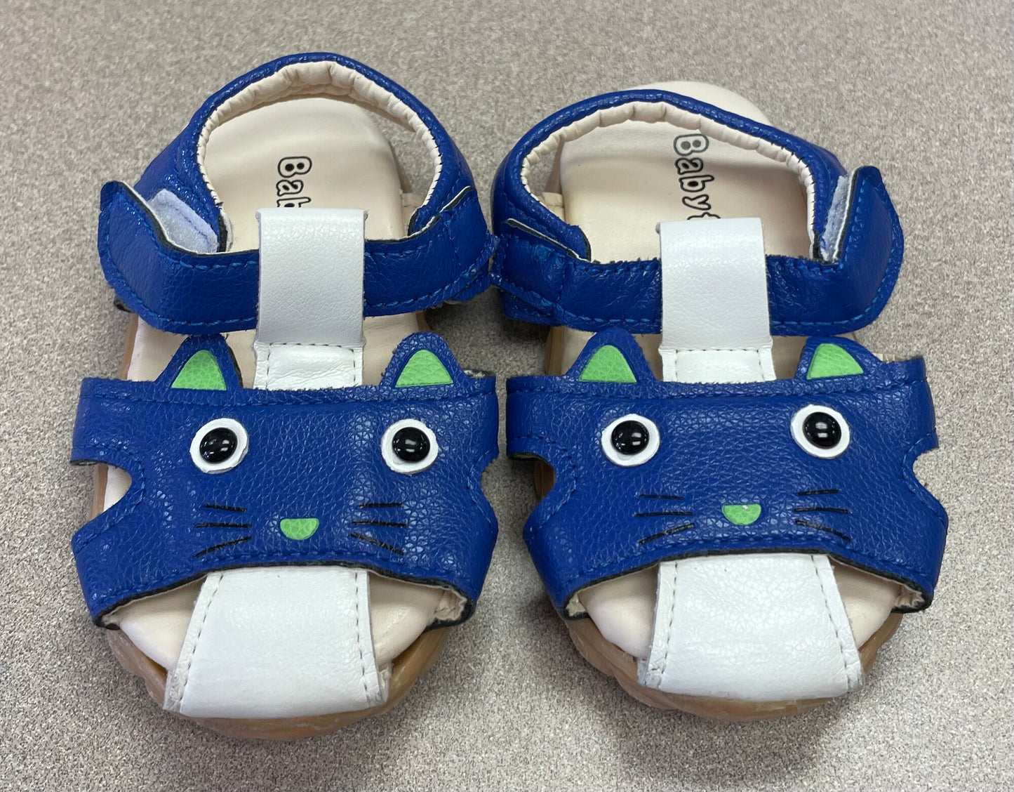 Blue  Baby Feet Sandals, 4T