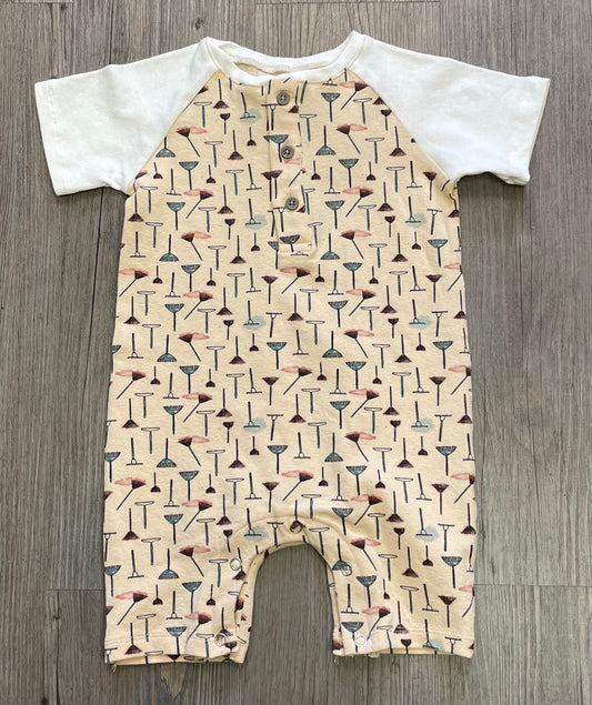 Beige  Ettie*H Rake Onesie, 9-12M