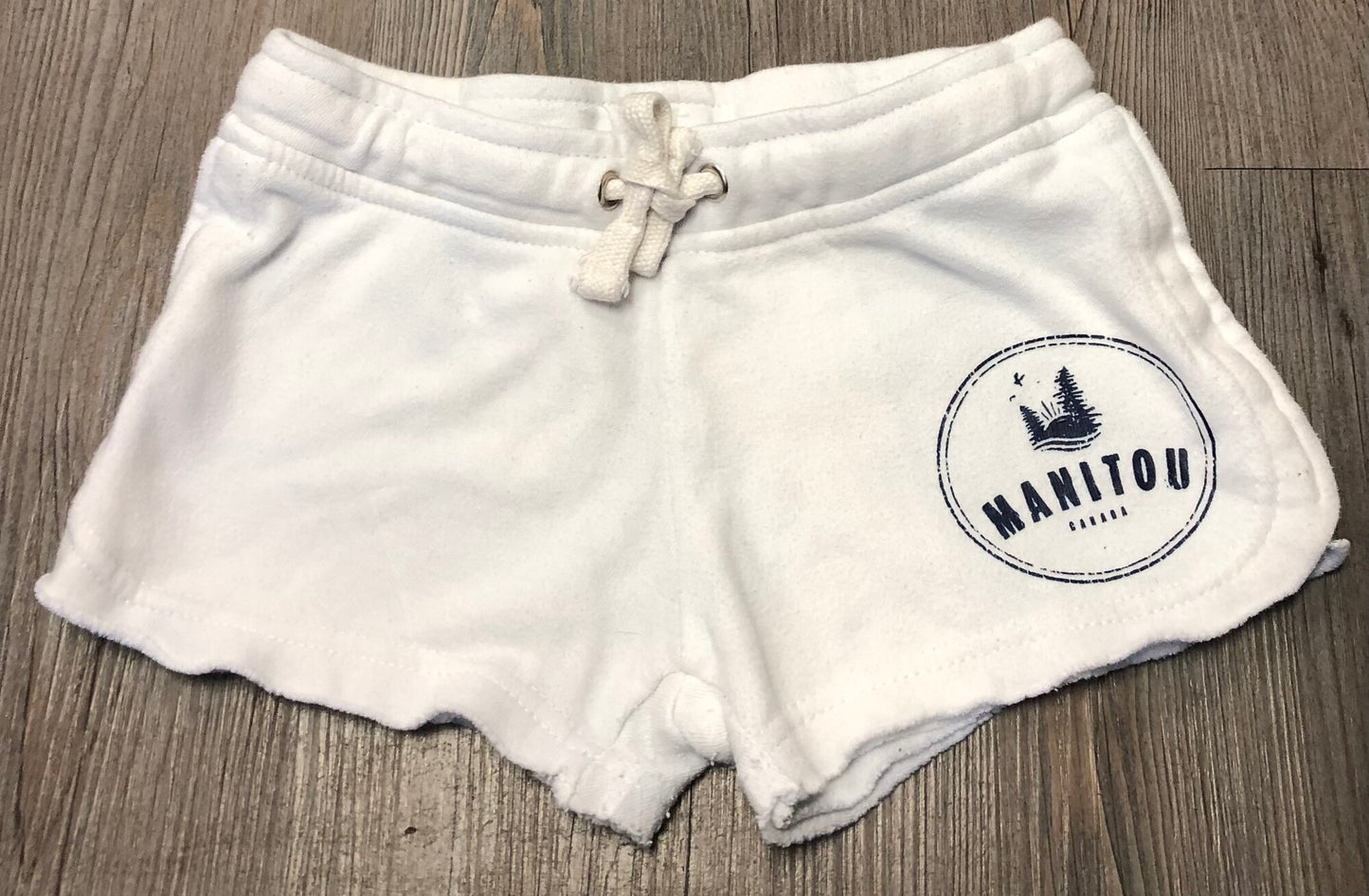 White  Vintage Havana Shorts, 10-12Y