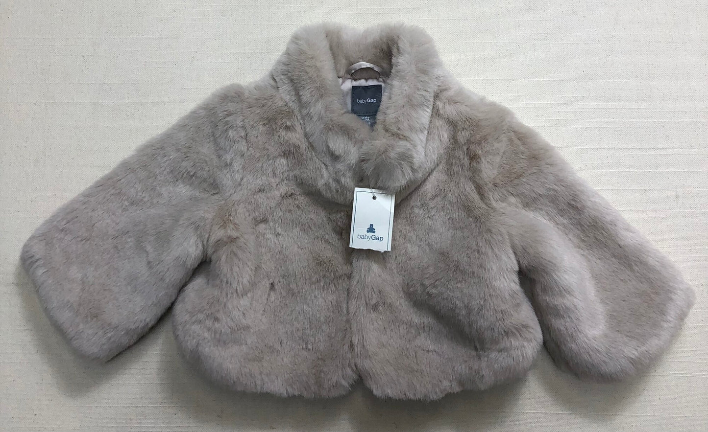 Cream  Baby Gap Fuzzy Jacket, 0-6M