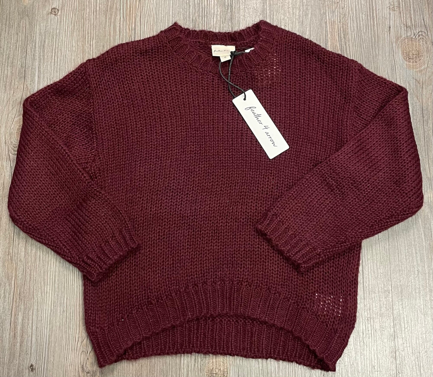Maroon  F4A Nico Sweater, 6Y