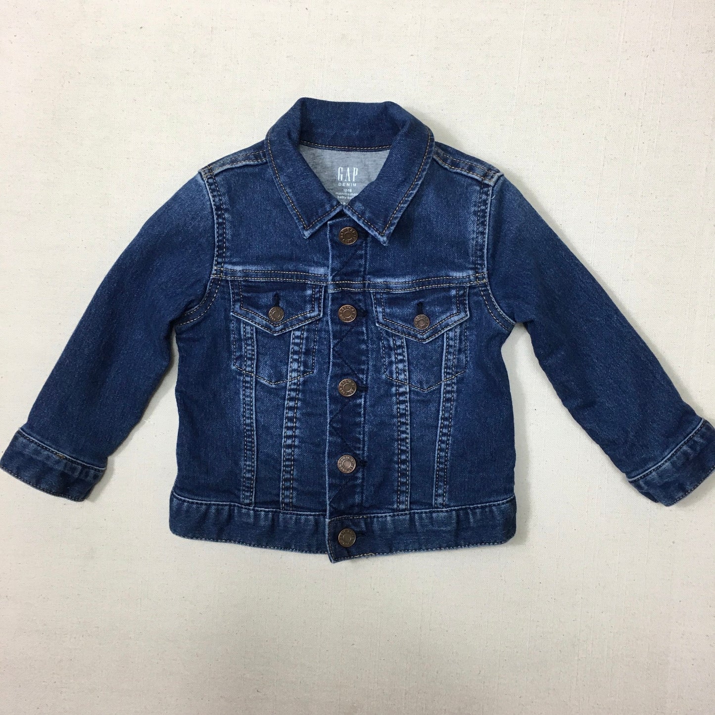 Blue  Gap Lined Jean Jacket, 12-18M