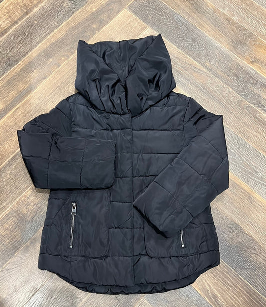 Black  Zara Puffer Jacket, 5-6Y