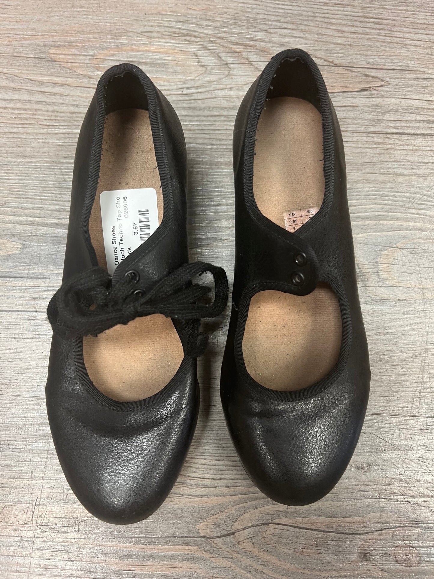 Black  Bloch Techno Tap Shoes, 3.5Y