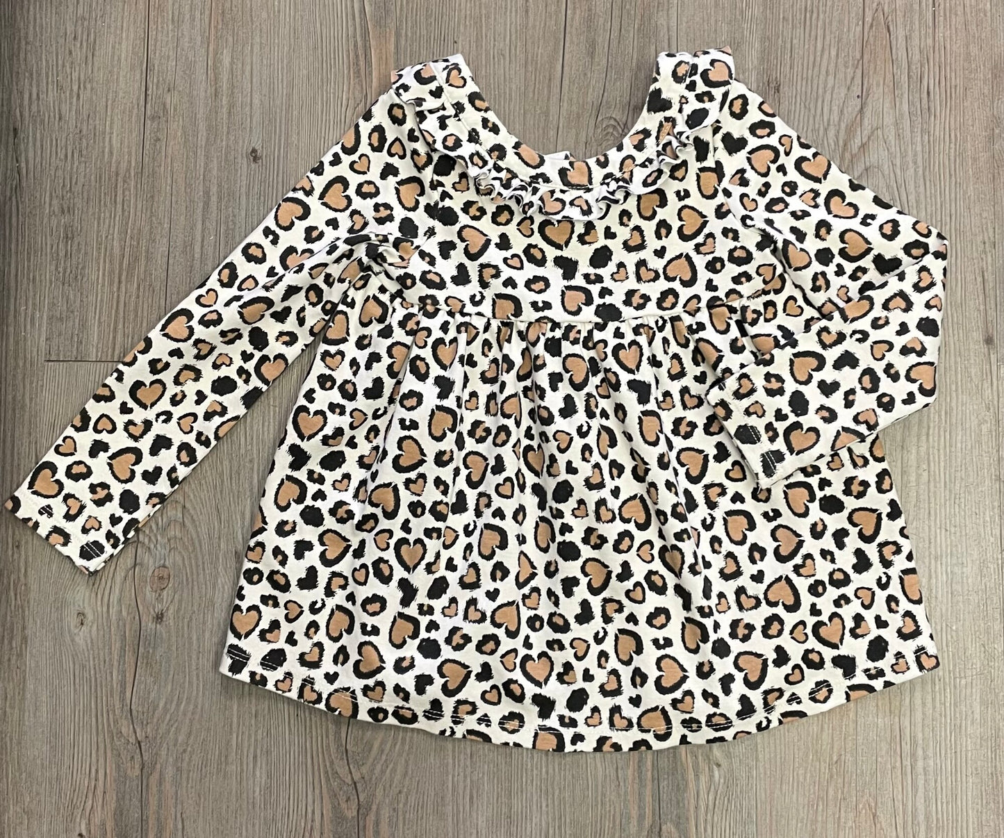 Leopard  Rachel Zoe Dress LS, 4Y