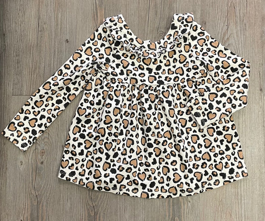 Leopard  Rachel Zoe Dress LS, 4Y