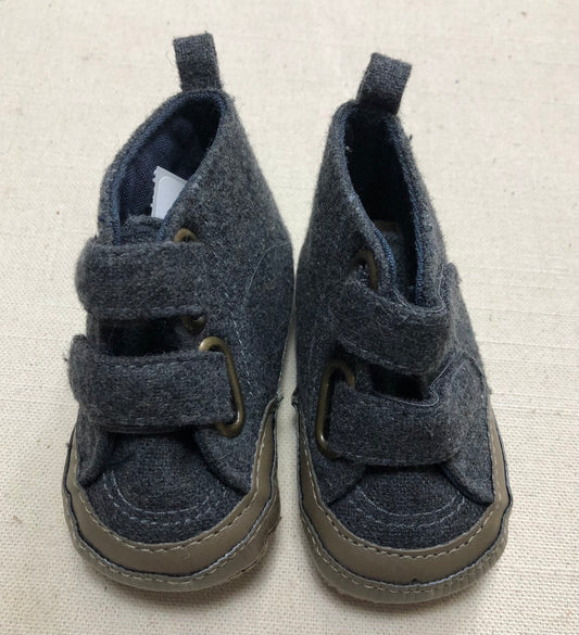 Grey  Baby Gap Velcro Shoes, 1T