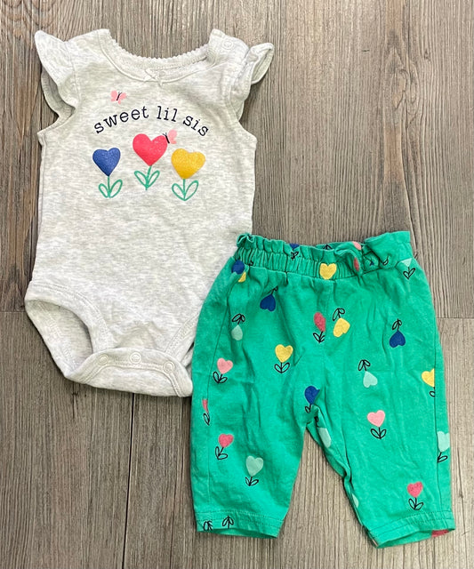 Multi  Carters 2pc Clothing Set, Newborn