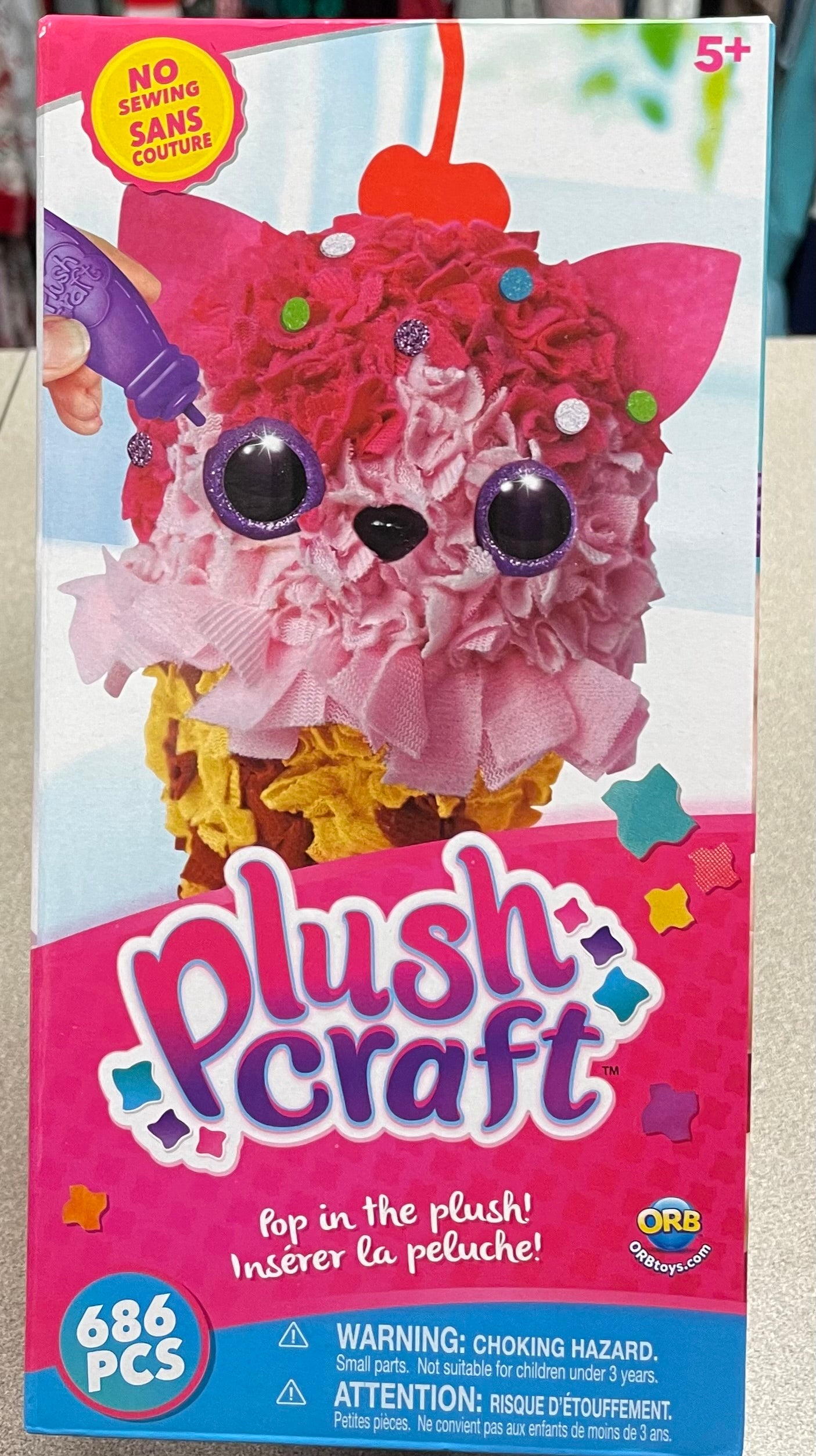 Multi  Plush Craft Pop In The Pl, NEW