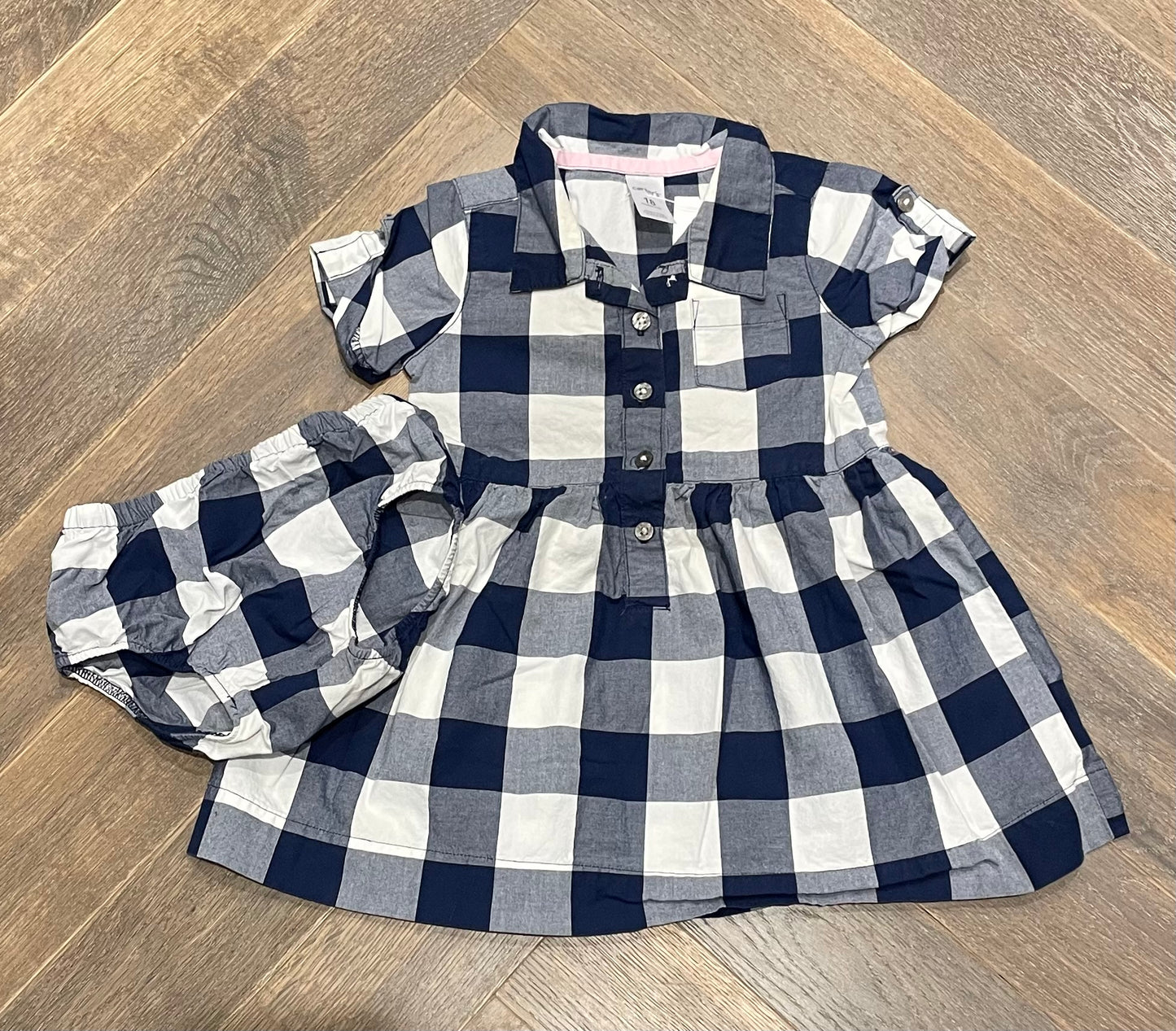 Blue  Carters Dress 2pc Set, 18M