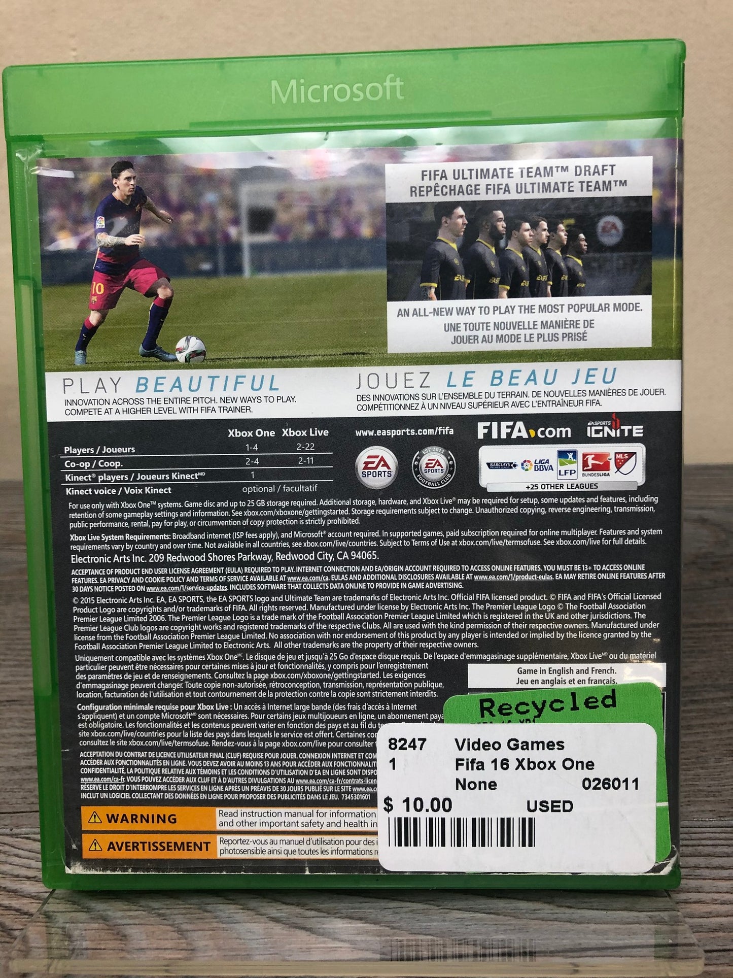 None  Fifa 16 Xbox One, USED