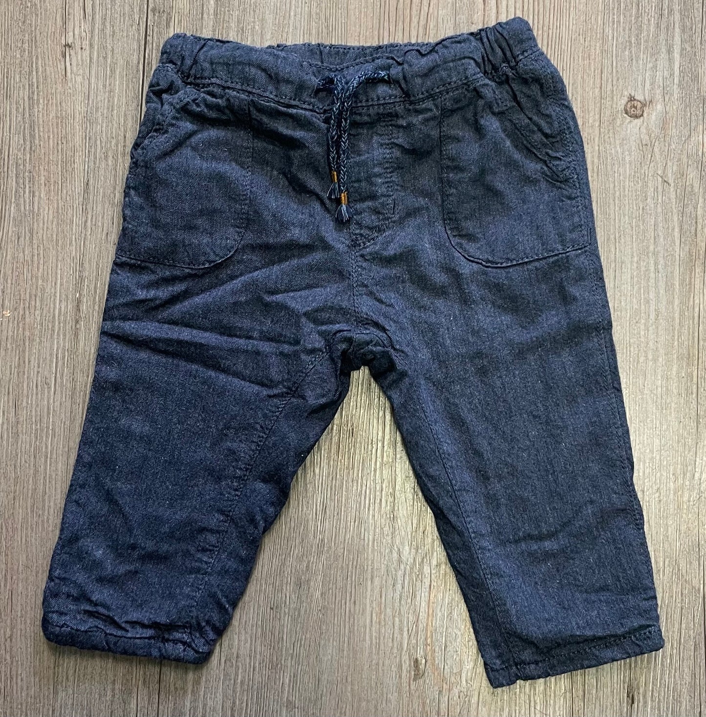 Blue  H&M Lined Pants, 6-9M