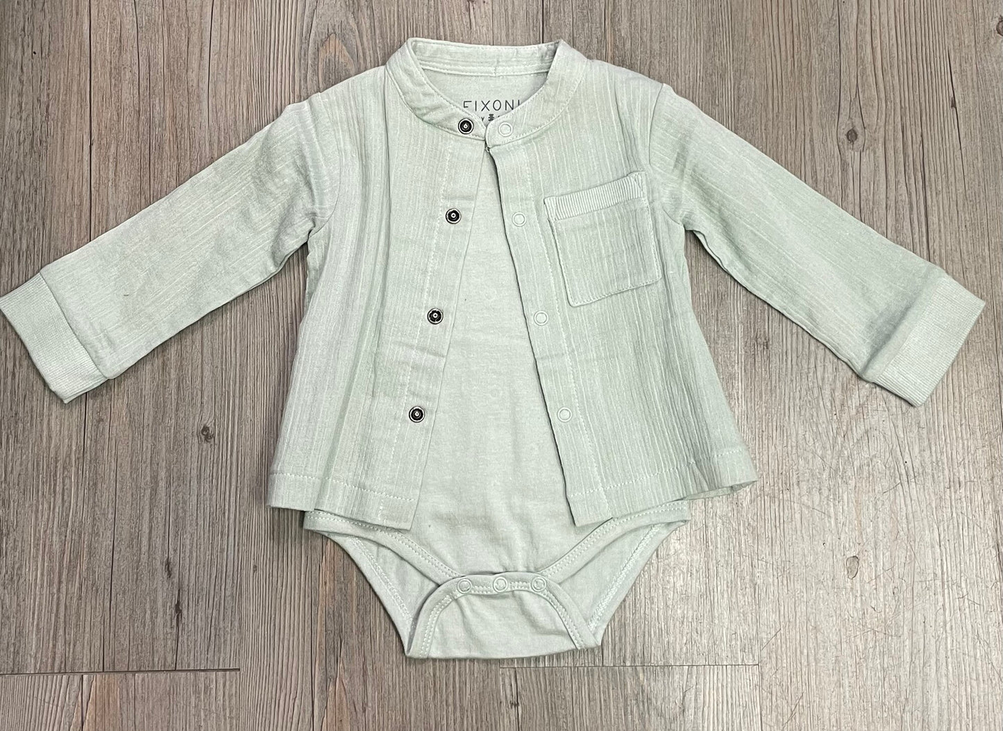 Olive  Fixoni Onesie, 1-3M