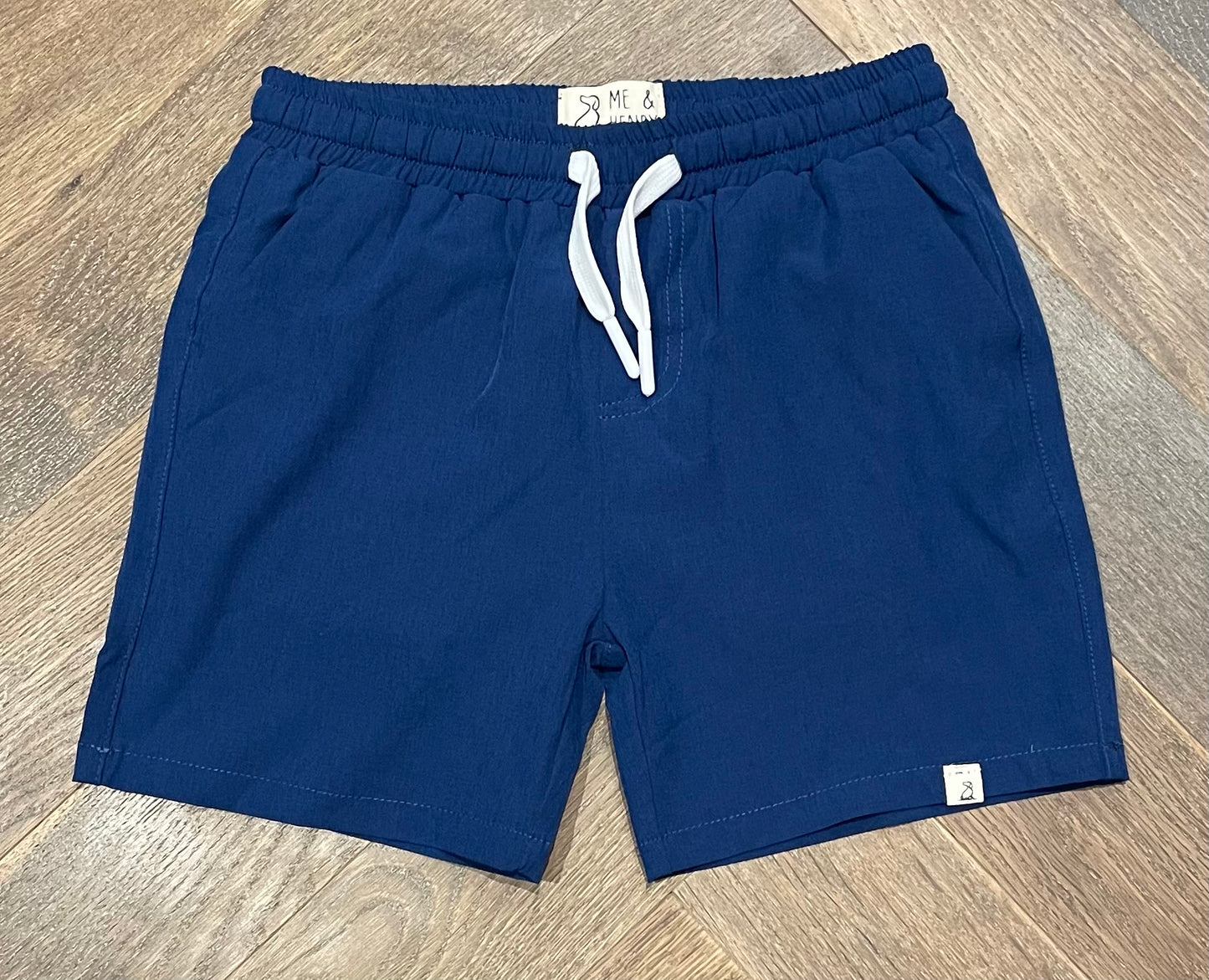Navy  Me & Henry Swim Shorts, 5-6Y