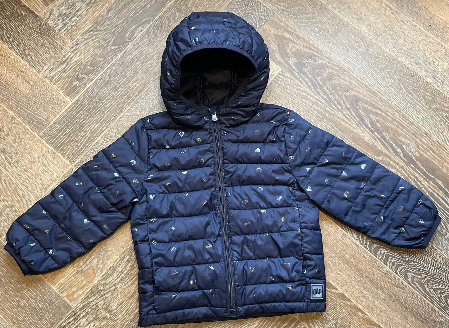 Navy  Gap Puffer Jacket, 3Y