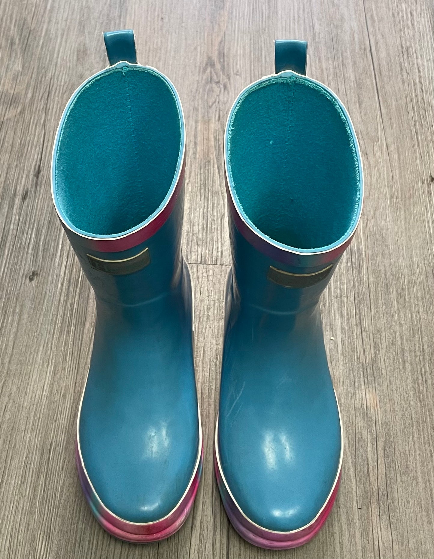 Blue  Hatley Rain Boots, 13Y