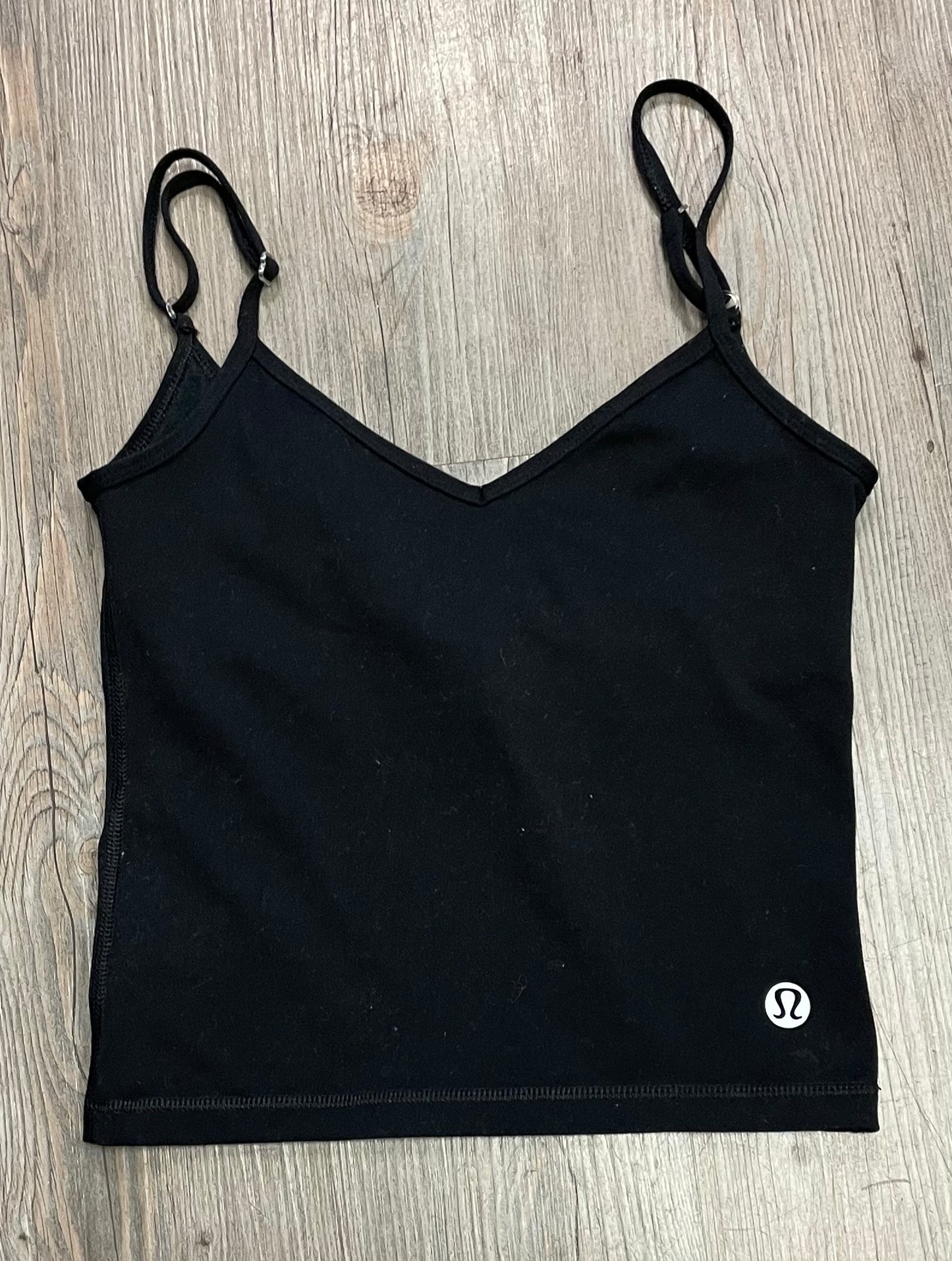 Black  Lululemon Active Tank Top, 12-14Y