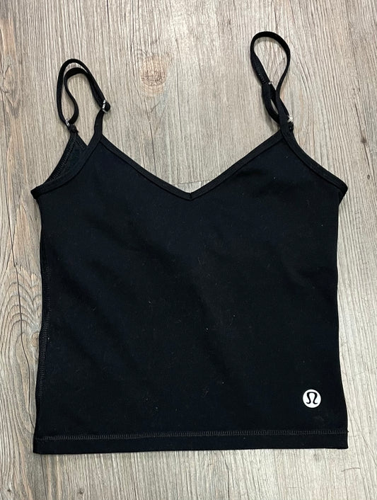 Black  Lululemon Active Tank Top, 12-14Y
