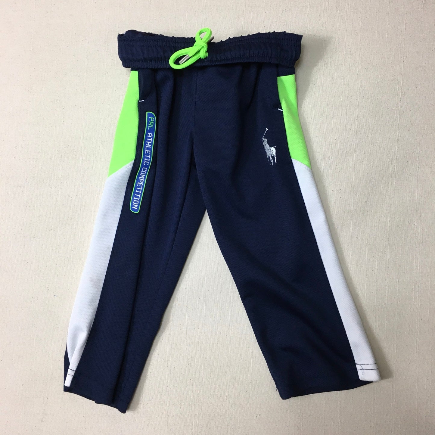 Blue  Polo Nylon Track Pant, 2Y